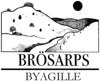 Brösarps Byagilles logotyp, ritad av konstnären Åke Arenhill.