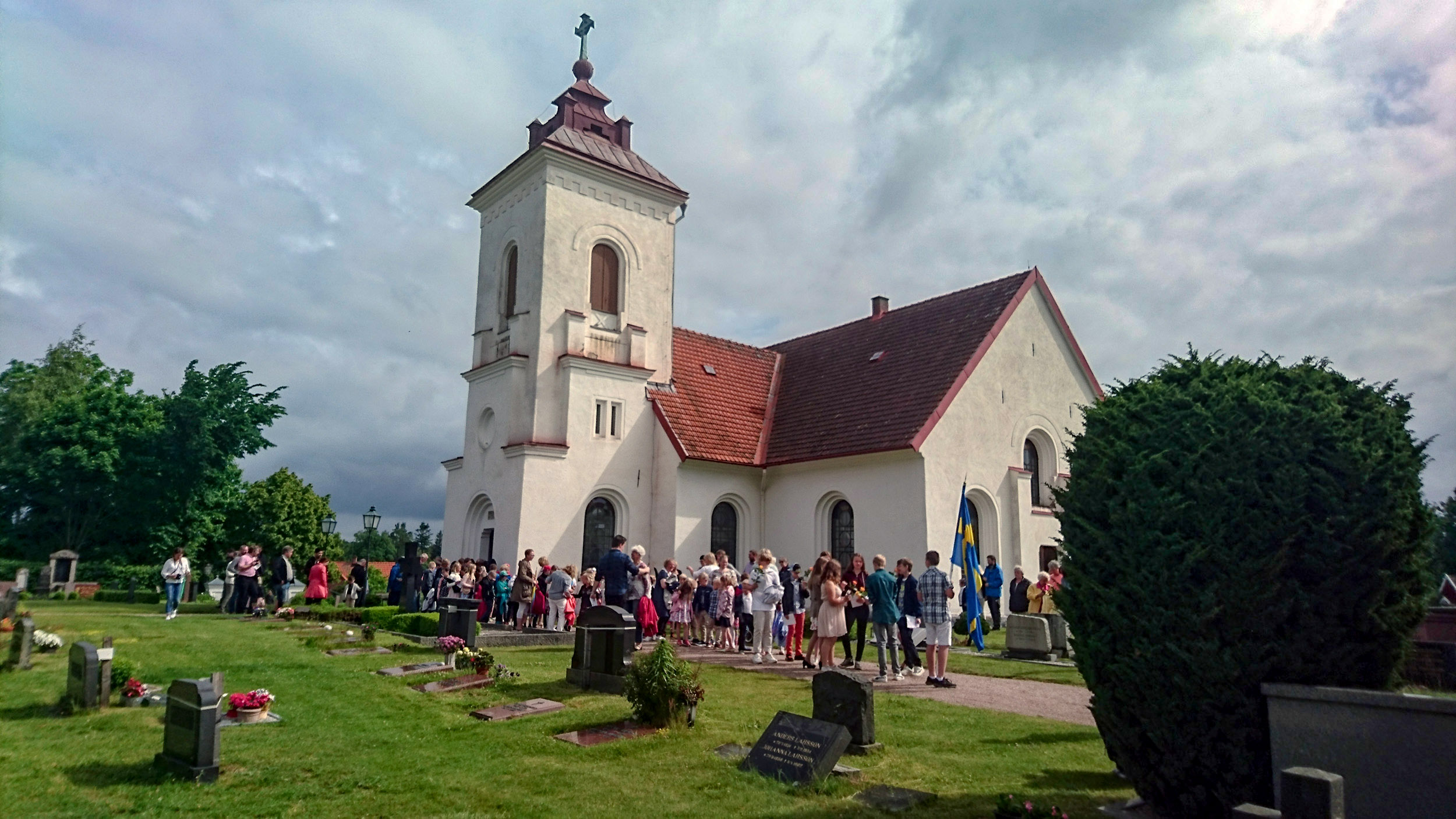 Den första delen av Brösarps kyrka byggdes på 1100-talet.