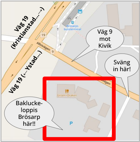 Karta visar var loppisen finns